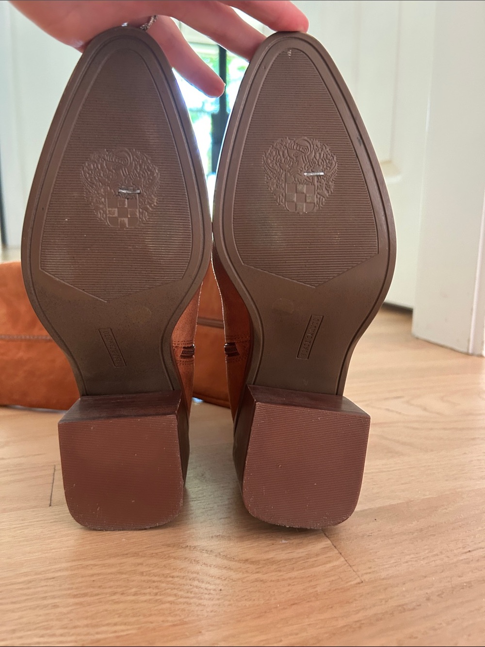 Vince Camuto Over-the-Knee Suede Kaleeca Boots in Cognac - Picture 7 of 12